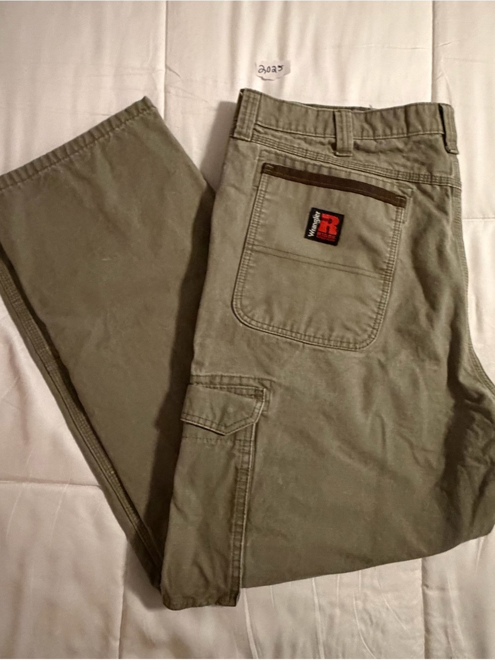 Wrangler RIGGS Workwear Olive Cargo Pants